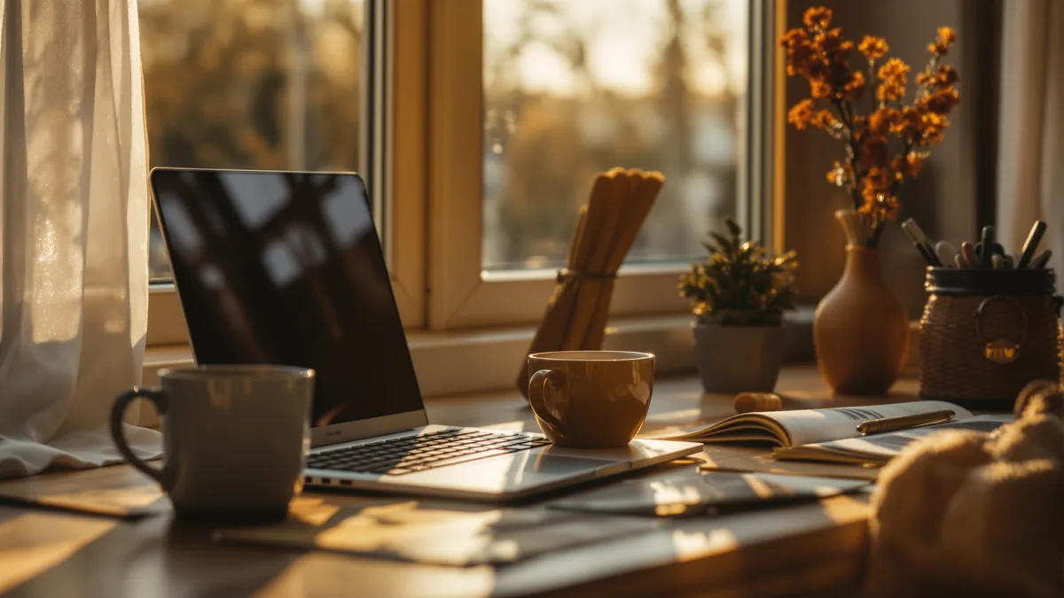 AI therapy news on a laptop by a window