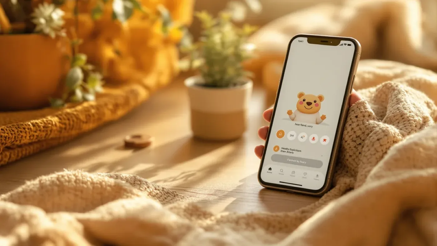 Earkick AI therapy app with panda