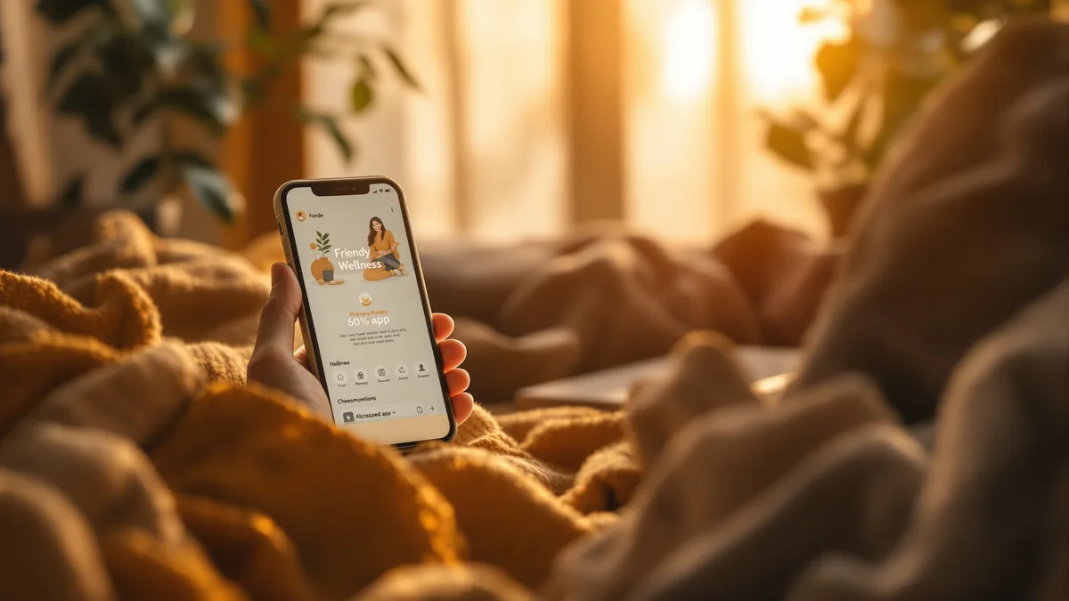 Wysa AI therapy app on a phone