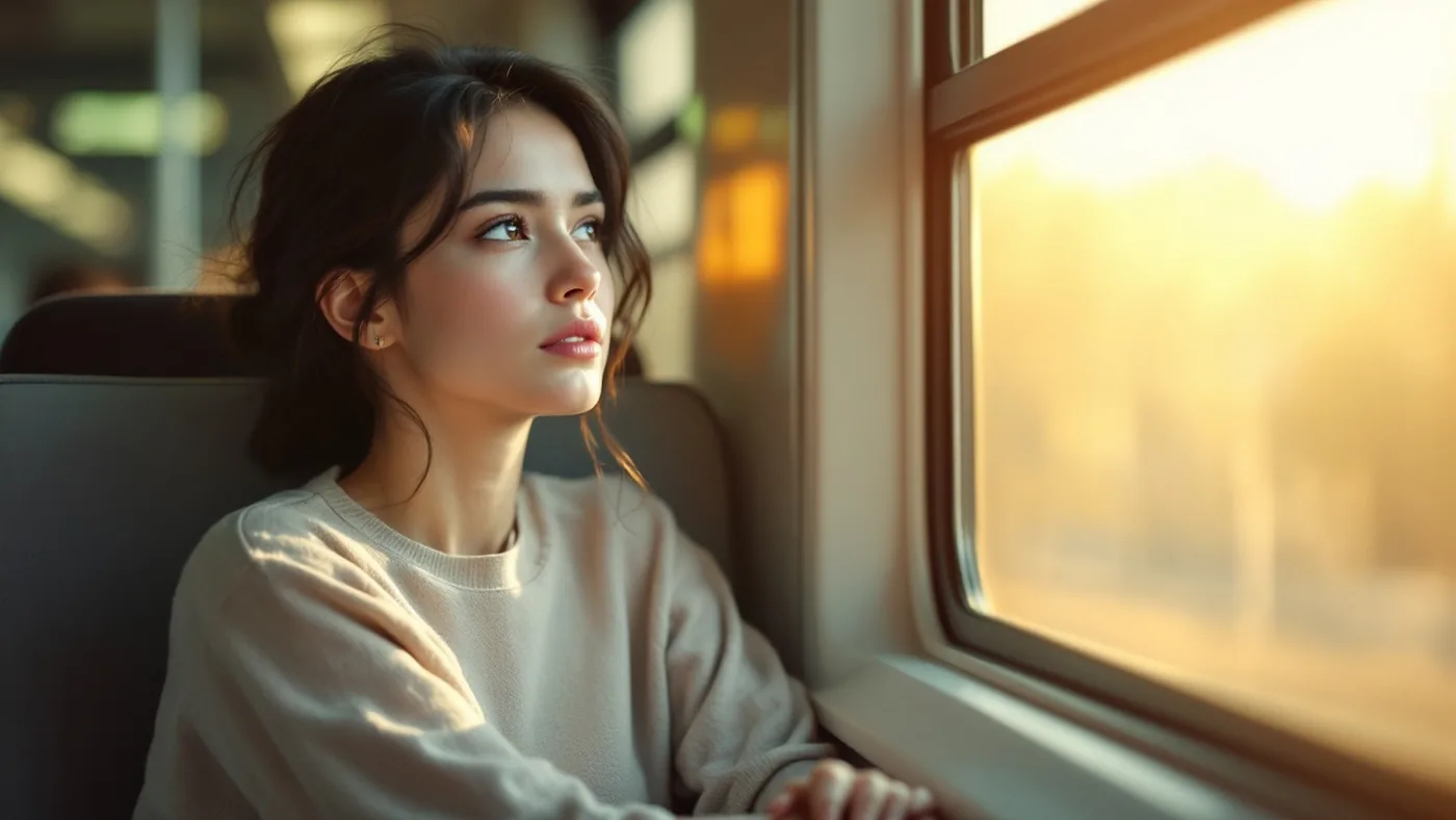 Anxiety statistics 2026: a person sitting beside a window with a notebook in soft daylight