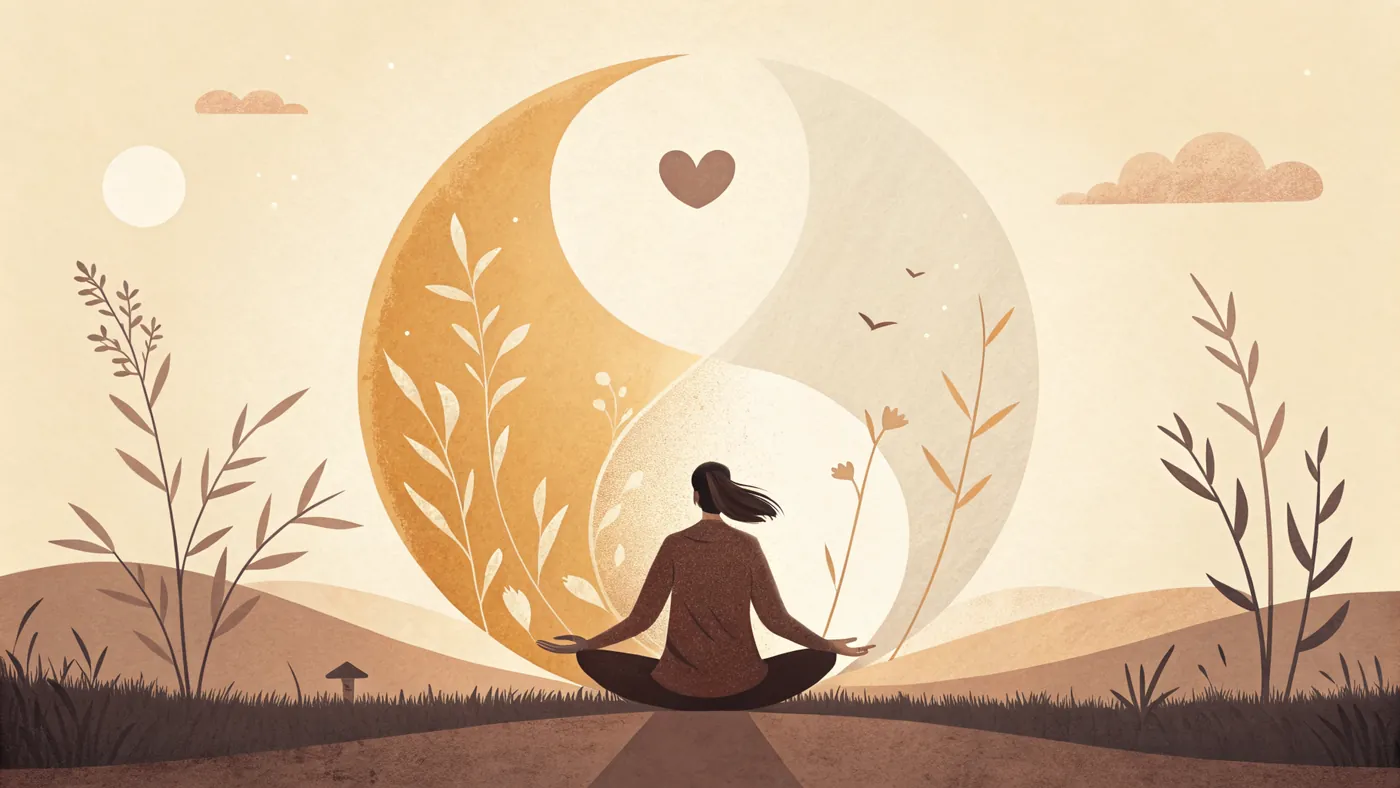 Illustration representing the shifting mood states of bipolar disorder