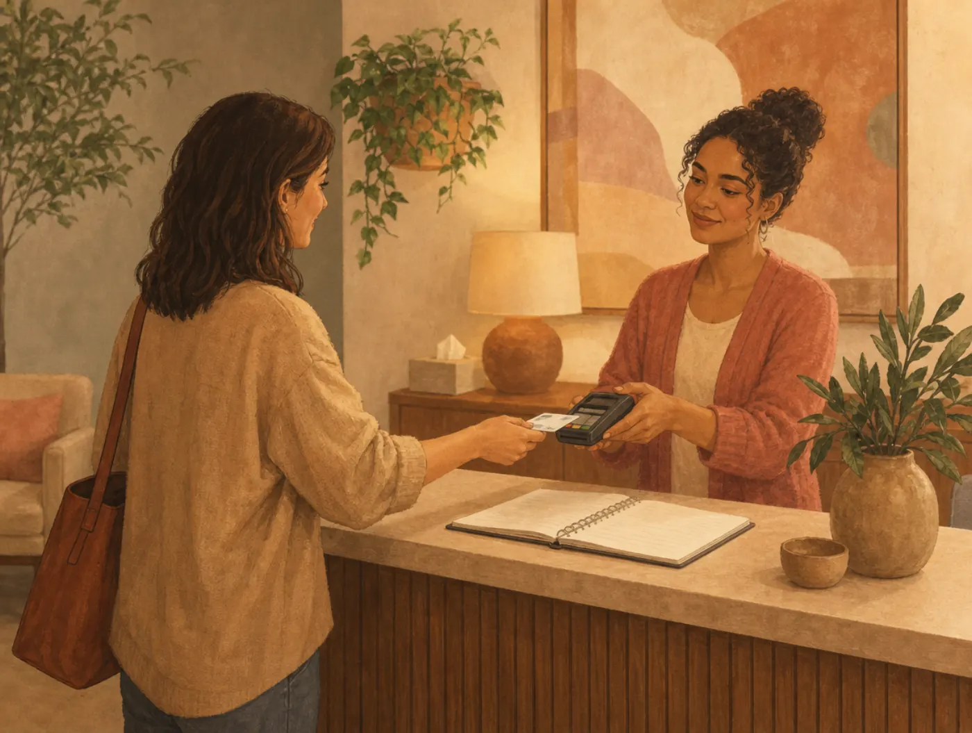 How Much Does Therapy Cost in 2026? With Insurance, Without, and Sliding Scale: handing over an insurance card