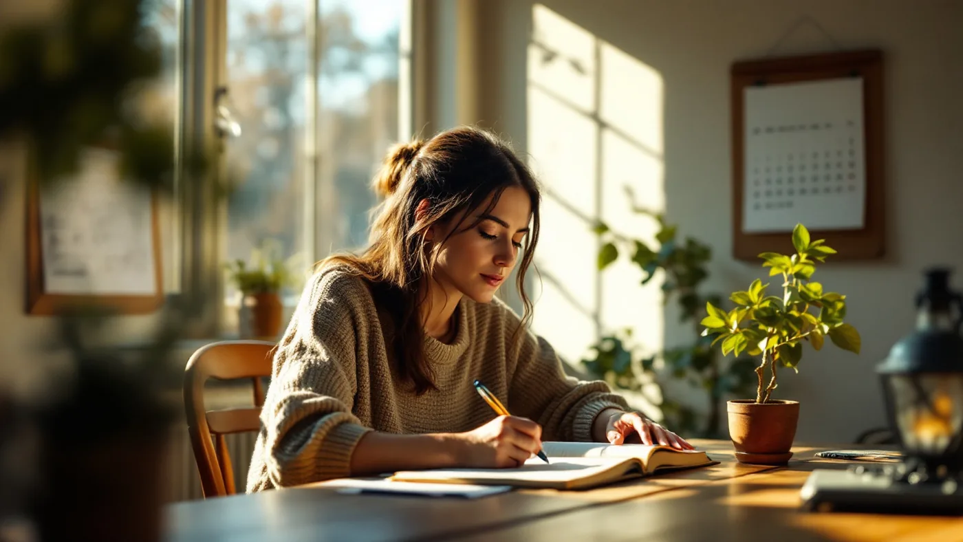 Bipolar disorder statistics 2026: a person sitting by a window at dawn with a notebook open
