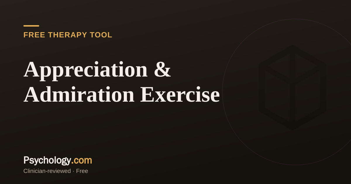 Appreciation & Admiration Exercise for Couples (Free + PDF ...