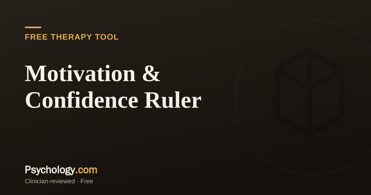 Free Motivation & Confidence Ruler (Interactive + PDF) | Psychology.com