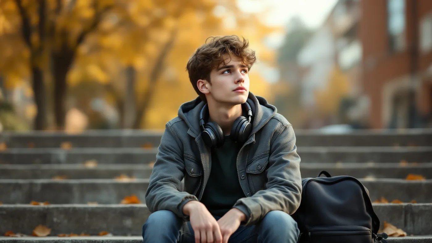 Teen mental health statistics 2026: teenagers sitting together in a quiet school courtyard